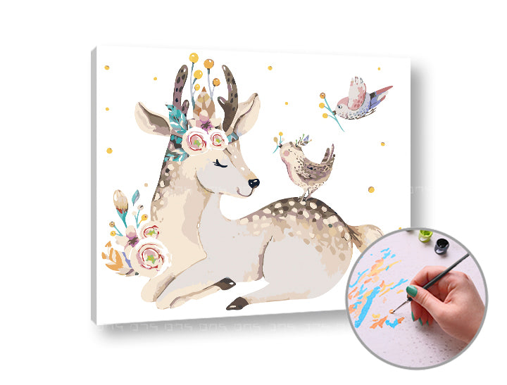 Malba podle čísel SRNČEK BAMBI