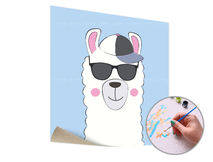 Malování podle čísel LAMA S OKULIÁRY