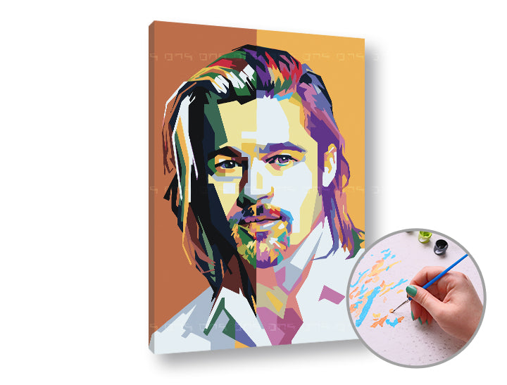 Malování podle čísel BRAD PITT