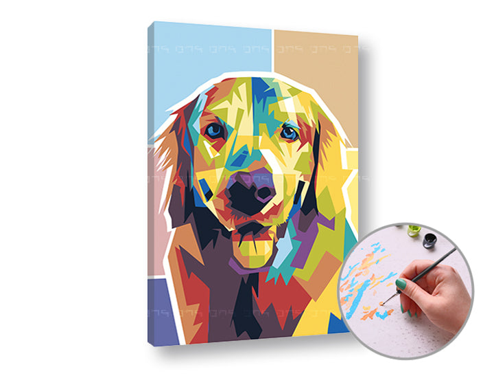 Malování podle čísel ZLATÝ RETRIEVER
