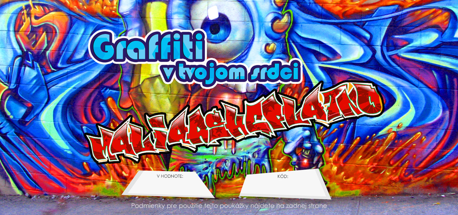 Dárkový POUKAZ - Graffiti v tvém srdci