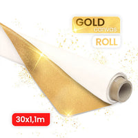 ARTMIE MIDAS zlaté malířské plátno na roli 30 metrů - různé šířky