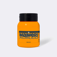 Akrylová barva Maimeri Acrilico 500 ml – Permanentní žlutá tmavá