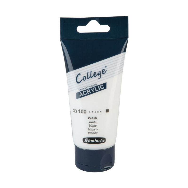 Akrylová barva Schmincke College Acrylic 75 ml – 100 Bílá