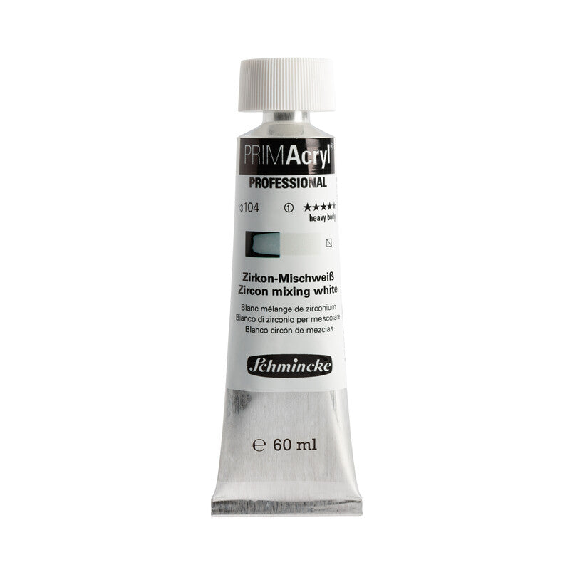 Akrylová barva Schmincke PRIMAcryl Professional 60 ml – 104 Zirkonová míchací běloba