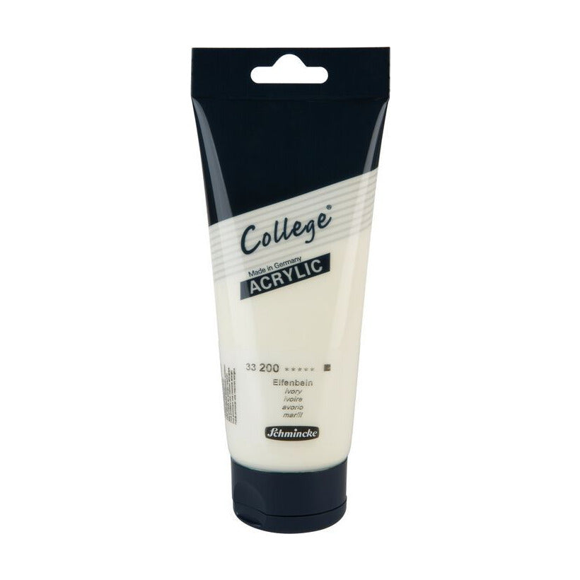 Akrylové barvy Schmincke College Acrylic 200 ml – 200 Slonová kost