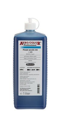 Akrylový inkoust Schmincke AERO COLOR Professional 1 l – 405 Primární modrá azurová