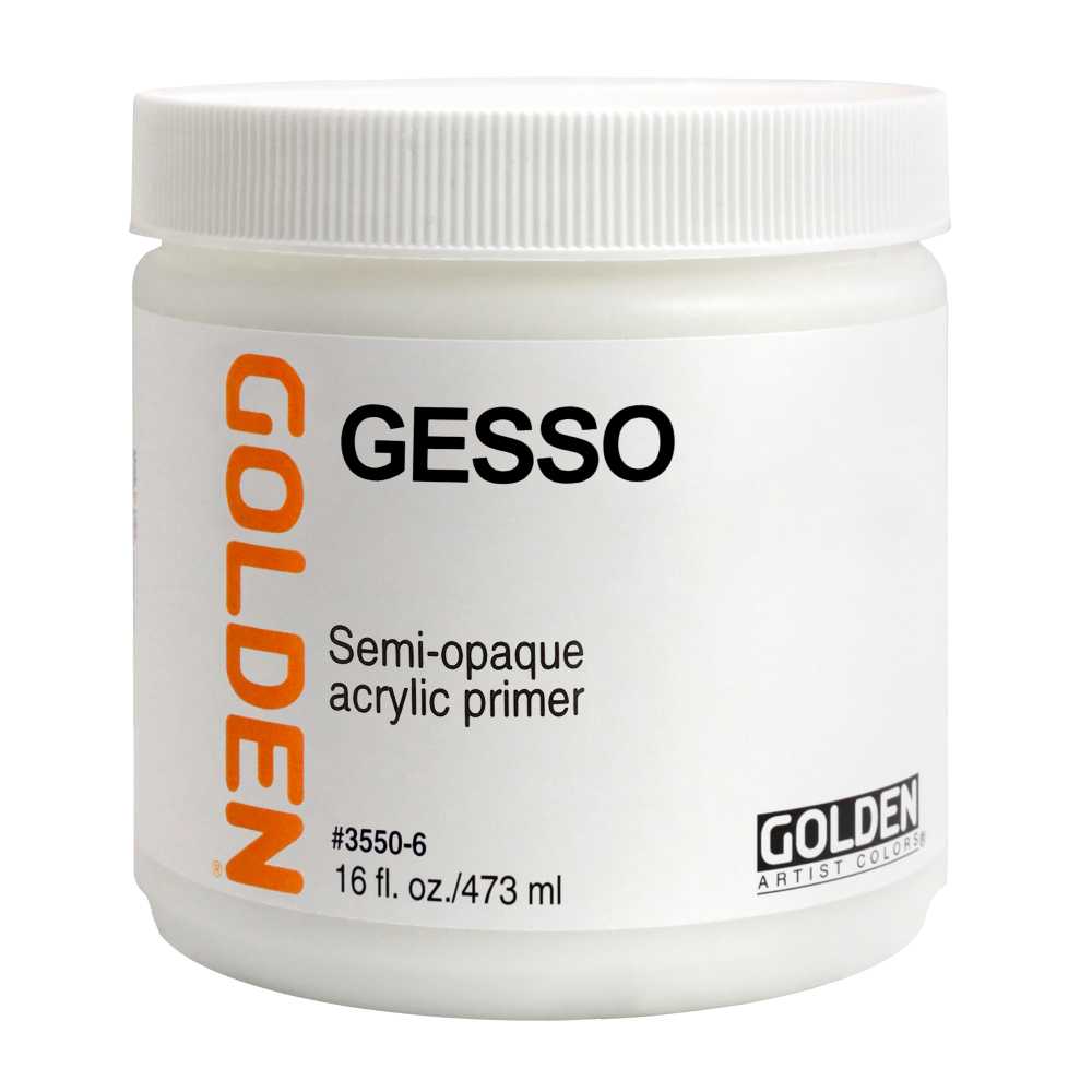 Akrylový šeps GOLDEN Gesso bílý základní nátěr