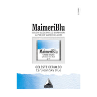 Akvarelová barva Maimeri Blu – půlpánvička 1,5 ml – Ceruleum nebeská modř