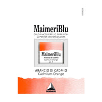 Akvarelová barva Maimeri Blu – půlpánvička 1,5 ml – Kadmium oranžové