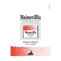 Akvarelová barva Maimeri Blu – půlpánvička 1,5 ml – Pyrrolová červená
