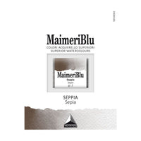 Akvarelová barva Maimeri Blu – půlpánvička 1,5 ml – Sepie