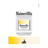 Akvarelová barva Maimeri Blu – půlpánvička 1,5 ml – Transparentní žlutá