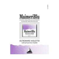 Akvarelová barva Maimeri Blu – půlpánvička 1,5 ml – Ultramarín fialový