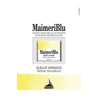 Akvarelová barva Maimeri Blu – půlpánvička 1,5 ml – Vanadová žluť