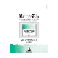 Akvarelová barva Maimeri Blu – půlpánvička 1,5 ml – Viridián