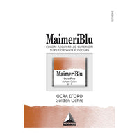 Akvarelová barva Maimeri Blu – půlpánvička 1,5 ml – Zlatý okr
