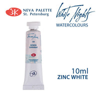 Akvarelová barva White Nights 10 ml - Zinková běloba