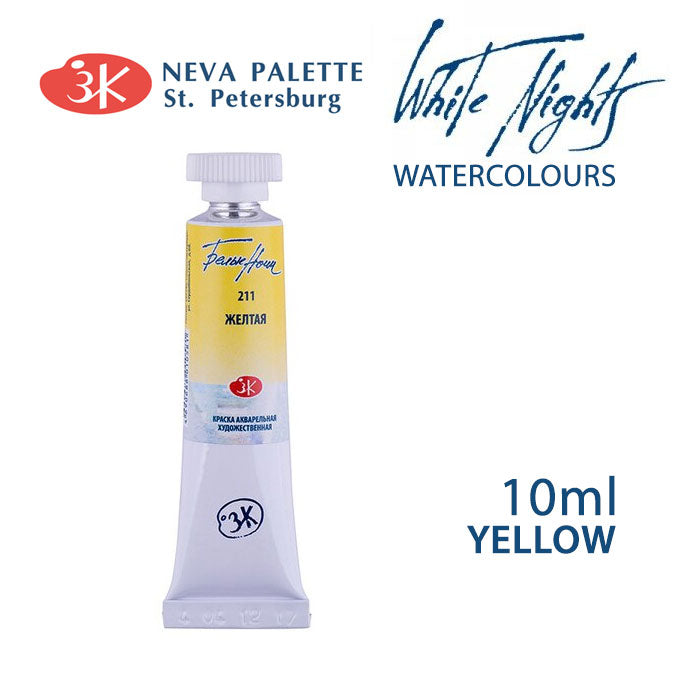 Akvarelová barva White Nights 10 ml - Žluť