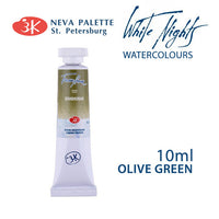Akvarelová barva White Nights 10 ml - Olivová zeleň