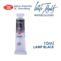 Akvarelová barva White Nights 10 ml - Sazová čerň