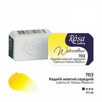 Akvarelové barvy Rosa Gallery pánvička 2.5 ml – 703 cadmium medium žltá