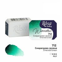 Akvarelové barvy Rosa Gallery pánvička 2.5 ml – 712 smaragdová zelená