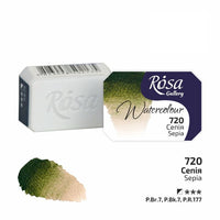 Akvarelové barvy Rosa Gallery pánvička 2.5 ml – 720 sépia