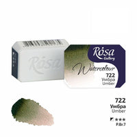 Akvarelové barvy Rosa Gallery pánvička 2.5 ml – 722 umbra