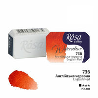 Akvarelové barvy Rosa Gallery pánvička 2.5 ml – 736 anglická červená