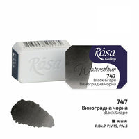 Akvarelové barvy Rosa Gallery pánvička 2.5 ml – 747 hroznová čierna