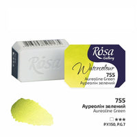Akvarelové barvy Rosa Gallery pánvička 2.5 ml – 755 aureolín zelená
