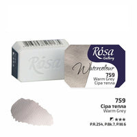 Akvarelové barvy Rosa Gallery pánvička 2.5 ml – 759 teplá sivá