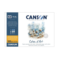 Akvarelový blok CANSON Coton d'Art CP 300 g/m² 18 x 26 cm - 20 listů