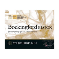 Akvarelový blok CANSON St Cuthberts Bockingford Rough 300 g/m² 31 – 41 cm - 12 listů