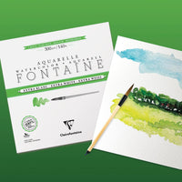 Akvarelový blok Clairefontaine Fontaine extra bílý 300 g/m² 18 x 24 cm - 12 listů
