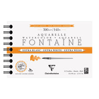 Akvarelový blok CLAIREFONTAINE Fontaine HP extra bílý 300 g/m² 12 x 18 cm - 12 listů