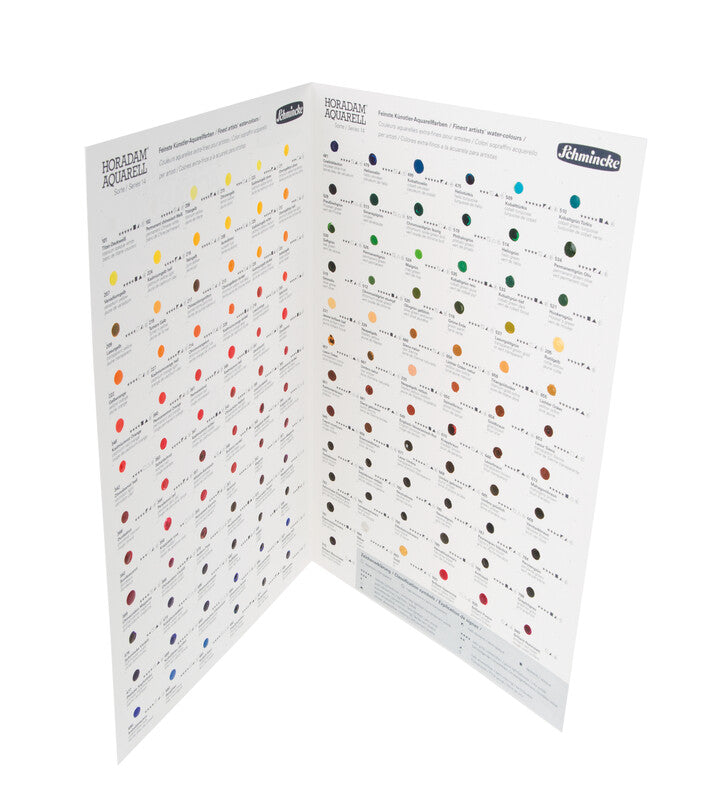 Akvarelový vzorník Schmincke HORADAM Aquarell Dot Card – 140 barev