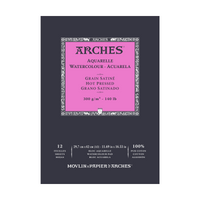 ARCHES akvarelový blok hladký HP přírodní bílá 300 g/m² A5 – A3 - 12 listů