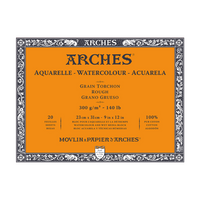 ARCHES akvarelový blok Rough přírodní bílá 300 g/m² 10 – 31 cm - 20 listů