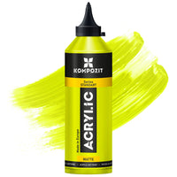 Akrylová barva Kompozit STANDART Fluorescent 500 ml – 111 Fluorescenční limetkově zelená