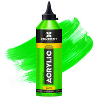 Akrylová barva Kompozit STANDART Fluorescent 500 ml – 112 Fluorescenční zelená