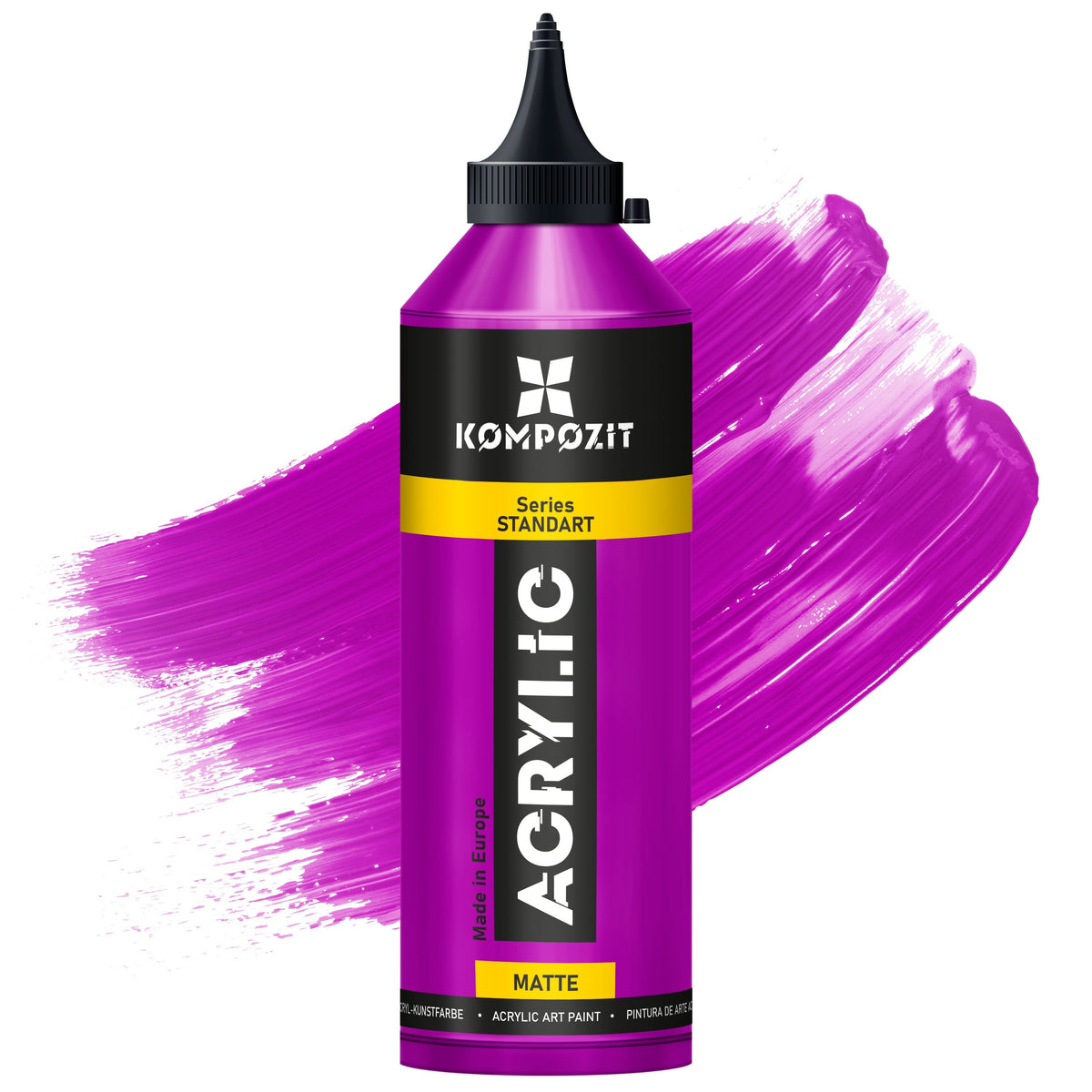 Akrylová barva Kompozit STANDART Fluorescent 500 ml – 115 Fluorescenční fialová