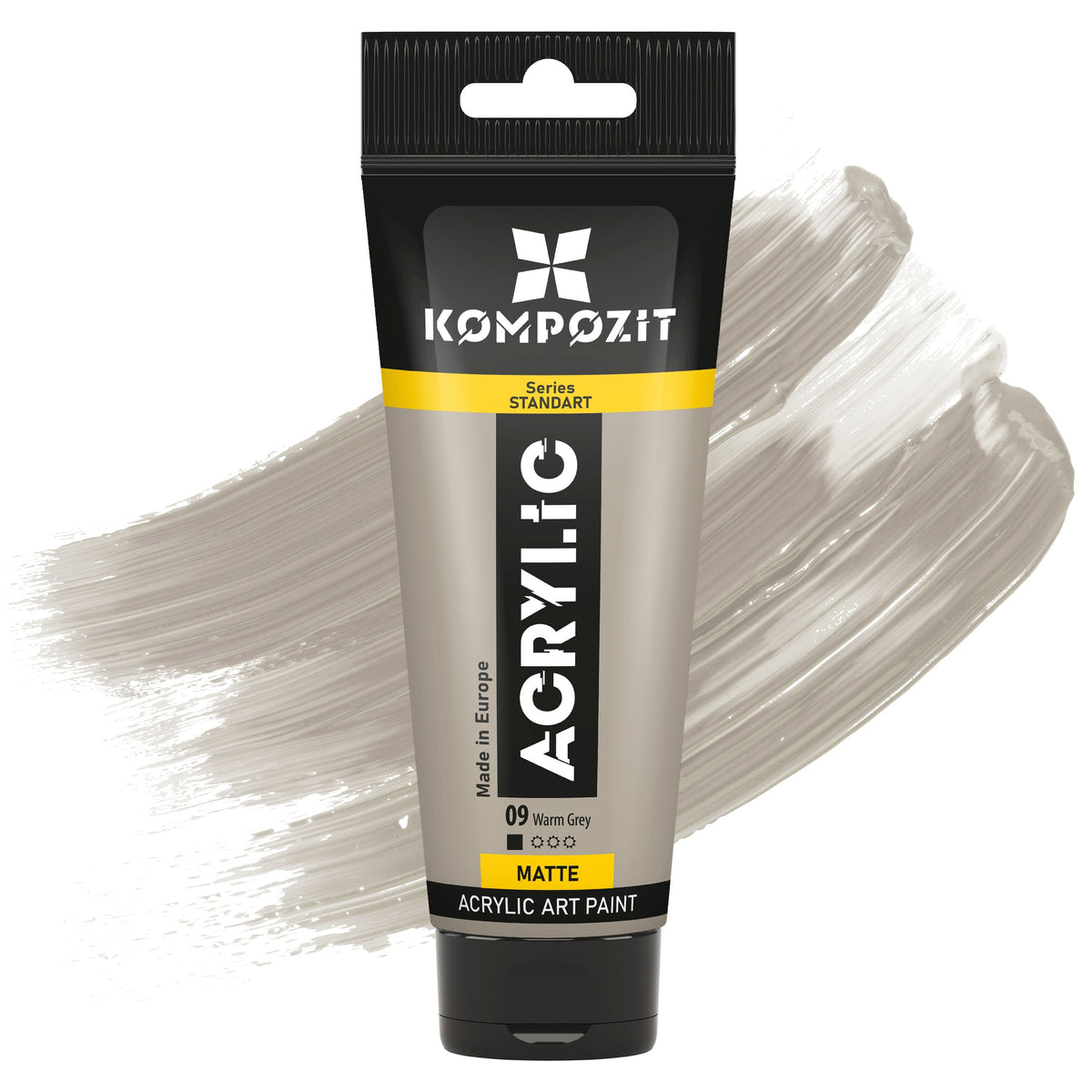 Akrylová barva STANDART Kompozit 75 ml – 09 Teplá šedá