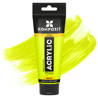 Akrylová barva Kompozit STANDART Fluorescent 75 ml – 111 Fluorescenční limetkově zelená