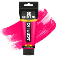 Akrylová barva Kompozit STANDART Fluorescent 75 ml – 114 Fluorescenční růžová