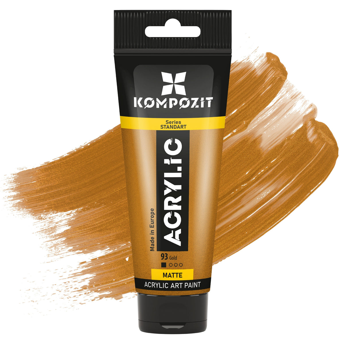 Akrylová barva STANDART Kompozit Metallic 75 ml – 93 Zlatá