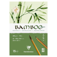 Bambusový akvarelový blok CLAIREFONTAINE CP 250 g/m² A1 - 15 listů