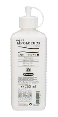 Barva na linoryt Schmincke aqua-LINOPRINT 250 ml – 100 Titanová bílá