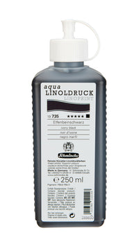 Barva na linoryt Schmincke aqua-LINOPRINT 250 ml – 735 Slonovinová černá